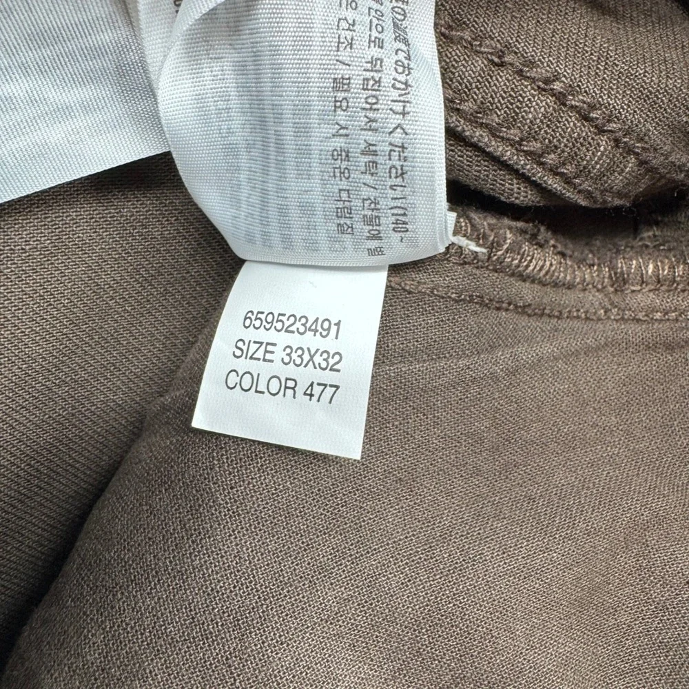 Hollister Straight Leg Pants Mens 33x32 Brown Classic Five-Pocket Chino